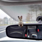 5pcs Cute Kitten Decoration Creative Sleeping Cat Doll Automobile Screen Ornaments Toys Cat Micro Landscape Decoration Gifts