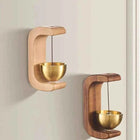 Japanese Wooden Wind Chimes Wireless Doorbell Hanging Decorations Entrance Door Bell Decorative Wind Bell for Home Opening