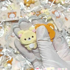 New Kawaii Two Bears Soft Squeeze Fidget Toy Stress Relief Toy Diy Ornament Relieve Adult Stress