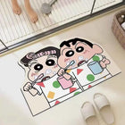 30*40cm Shower Room Water Uptake Mat Quick Drying Fashionable and Exquisite Cartoon Crayon Shin Chan Anime Anime Periphe