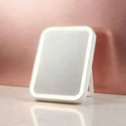 Touch‑Control LED Makeup Mirror, 3 Adjustable Lighting Modes Dimmable Brightness, 360° Rotatable USB‑Rechargeable Cosmetic Mirror, Portable for Home & Travel Use, Holiday Gift Option for Women