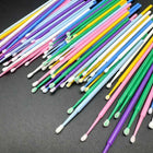 100Pcs Eyelash Cleaning Brush Lash Extension Micro Cotton Swab Individual Eyelashes Microbrush Beauty Makeup Clean Remover Tools