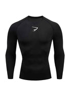Men Running Compression T-shirt Long Sleeve Sport Tees Gym Fitness Sportshirts Male Jogging Tracksuit Homme Athletic Shirt Tops