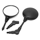 1 Pair Universal Folding Round Motorcycle Side Rearview Mirrors Anti-fall 10mm Bike Rear View Mirror For Scooter E-Bike Safety