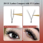 NAGARAKU U Shape YY 2D UU Soft Light Natural Eyelash Extensions Parallel Makeup Supplies