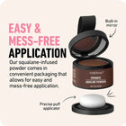 Hair Line Powder 4g Black Root Cover Up Natural Instant Waterproof Hairline Shadow Powder Hair Concealer Coverage 14 Color