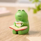 Frog Rocker Chair Cute Japanese Healing Small Decoration Office Desktop Decoration Car Center Control Decoration