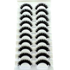 MKYDCG New 10 Pairs 3D Mink Lashes Faux Mink Fluffy Lash Soft Full Thick Wispy Eyelash Dramatic False Eyelashes Makeup