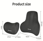 Memory Foam Car Neck Cushion Car Lumbar Support For Car Supplies Universal Neck Pillow Waist Cushion Car Seat Car Accessories