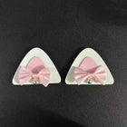 Cute Cat Ears Monitor Decorations Pink - Bow Bell Ears Display Esports Room Decoration Ornaments