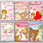 Rilakkuma Cute Cartoon R-Rilakkuma Poster Premium Decor Art & Gift for Household Lounge Home Ornaments
