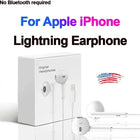 Wired Lightning Earphones for Apple iPhone 14 Pro Max 13 12 11 Mini X XS 6 7 8 Plus Call Earbud No Bluetooth Required