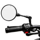 1 Pair Universal Folding Round Motorcycle Side Rearview Mirrors Anti-fall 10mm Bike Rear View Mirror For Scooter E-Bike Safety