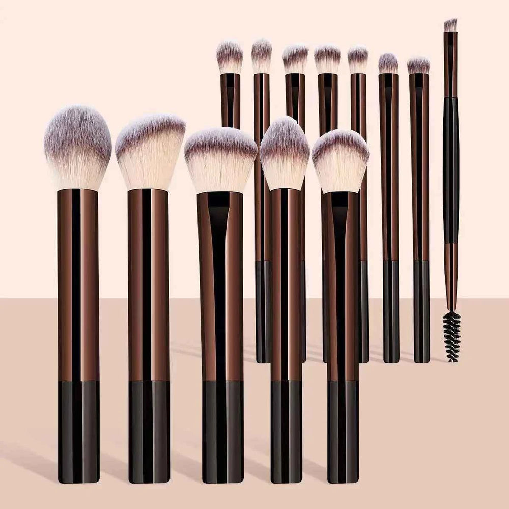 13PCS Makeup Brush Set Foundation Concealer Powder Eyeshadow Blush Brush Kabuki Blending Cosmetic Beauty Tool for Face