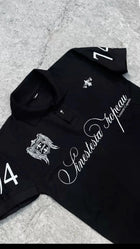 Loyalty Graphic Street Print Short Sleeve Polo America Retro Street Hip-hop Style Men Y2k Men Casual Embroidery