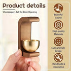 Japanese Wooden Wind Chimes Wireless Doorbell Hanging Decorations Entrance Door Bell Decorative Wind Bell for Home Opening