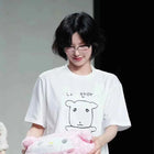 Women's Cute Slim Round Neck T-shirt, Funny Harajuku Graphic Short Sleeve, Summer Casual Daily Commute Comfort Top