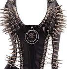 Goth Top Y2K Clothes Women's Tanks Emo Clothing Gothic Boho Tops with Spikes Punk Rock Teens Festival Spiked Bra Grunge T Shirt