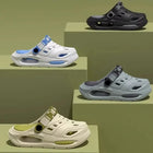 Summer Men's Outdoor Slippers Thick Bottom Anti-slip Clog Shoes Wear-resistant Smell-proof Two-way Male