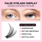 DIY Lashes Extension Kit Eyelashes 200 PCS Clusters Lash Bond and Seal Makeup Tools for Gluing Lashes Gluing Glue Accessories