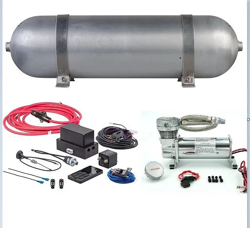 Air Management Integrated Air Ride Suspension Kit with Air Tank, Air Compressor ,Electronic Controller System Universal
