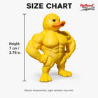 Muscle Duck Statue -3D Desktop Decor,Cute Bookshelf Whimsical Figurine,Multifunctional Indoor/Outdoor Decoration, Home Accessory