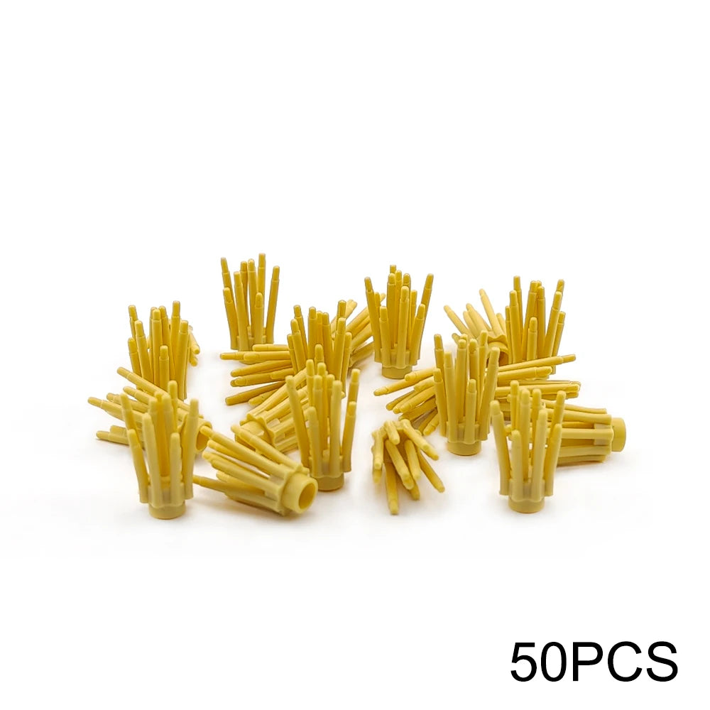 MOC City Garden Building Block Tree Toy DIY Assembly Pine Coconut Tree Street View Forest Plant Trunk Leaves Grass Accessories