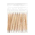 Disposable Ultra-small Double-end Wood Cotton Swab 100pcs Lint Free Micro Brushes Eyelash Extension Glue Removing Tools