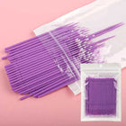 100PCS/Bag Bamboo Eyelash Extension Cleaning Swabs Lash Lift Glue Remover Applicators Microblade Makeup Micro Brushes Tools