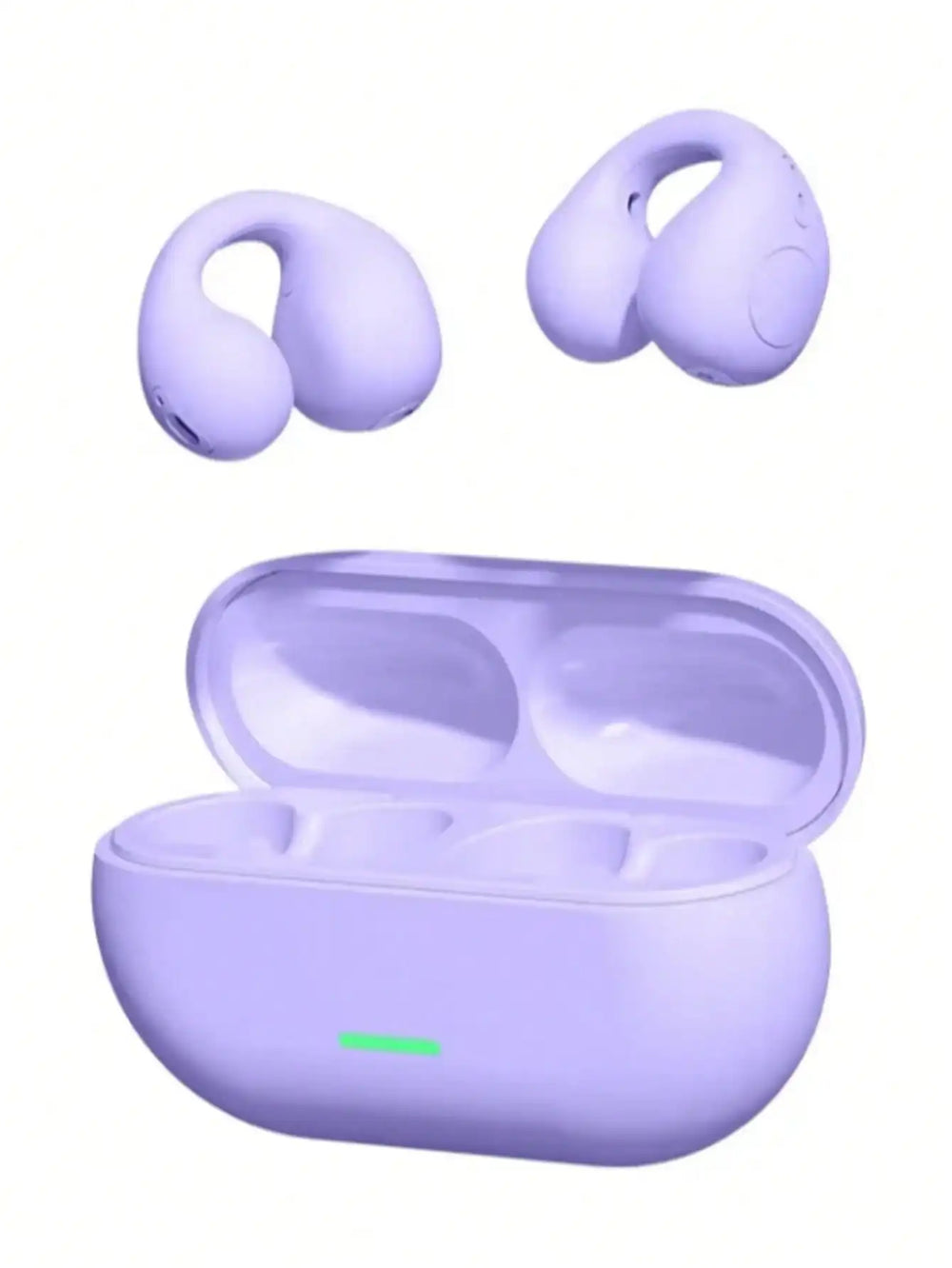 Bluetooth Headset 5.3 Wireless Air Conduction Headphones Clip Ear Music Noise Canceling HD Call Sports Gaming Earphone