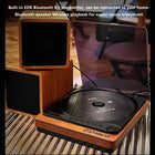 Wooden HIFI CD Player Bluetooth 5.1 Digital Optical Output USB Lossless Playback Wooden CD Music Player Infrared Remote Control