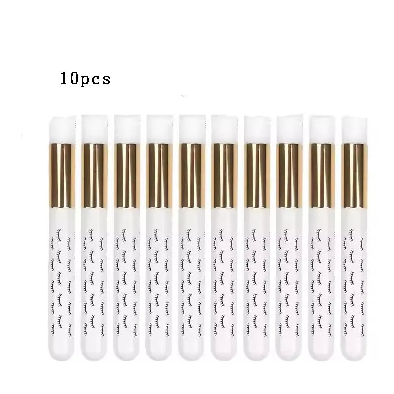 10/30/50pcs Eyelash Cleaning Brush Lash Shampoo Brush for Eyelash Extensions Peel Off Nose Pore Blackhead Remover Makeup Tools