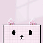 Cute Cat Ears Monitor Decorations Pink - Bow Bell Ears Display Esports Room Decoration Ornaments