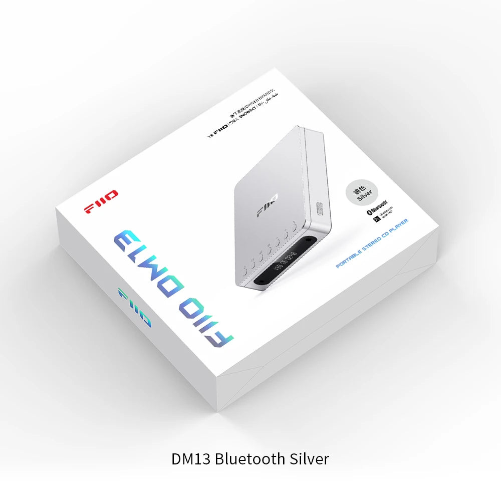 FiiO DM13 Multifunctional Portable Stereo CD Player with Long-Lasting Battery, Supports USB Ripping, Optical/coaxial/3.5mm/4.4mm