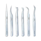VETUS Original New MTS Series Silver Tweezers for Eyelash Extensions Stainless Steel Hyper Fine Tip Anti Static ESD Tweezers