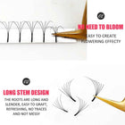 Abonnie 3D/4D/5D/6D Premade Volume Fans Fluffy Lashes Long Stem Russian Volume Eyelashes Extension All Size Fans
