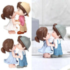 2pcs/pair Cute Lovers Ornaments Sweet Dance Couple Figurines Miniature Craft Decoration Fairy Garden Decor Home Wedding