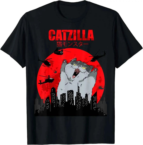 90s Funny Cute Art Japanese Cat Graphic for Cat Lover T-Shirt Graphic T Shirts Women's Clothing Fashion