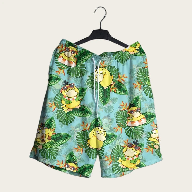 Psyduck Hawaiian Shirt for Parties by Sharp Corners