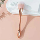 Rose Golden Fan Makeup Brush,Cosmetic Brush Loose Powder Brush ,Highlighting Brush Blush Brush-Soft Hair Makeup Fixing
