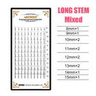 Abonnie 3D/4D/5D/6D Premade Volume Fans Fluffy Lashes Long Stem Russian Volume Eyelashes Extension All Size Fans
