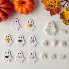 Halloween Ghost Polymer Clay Cutter Mini Decoration Polymer Clay Mold DIY Festival Party Earrings Pendant Ornament Ceramic Tool