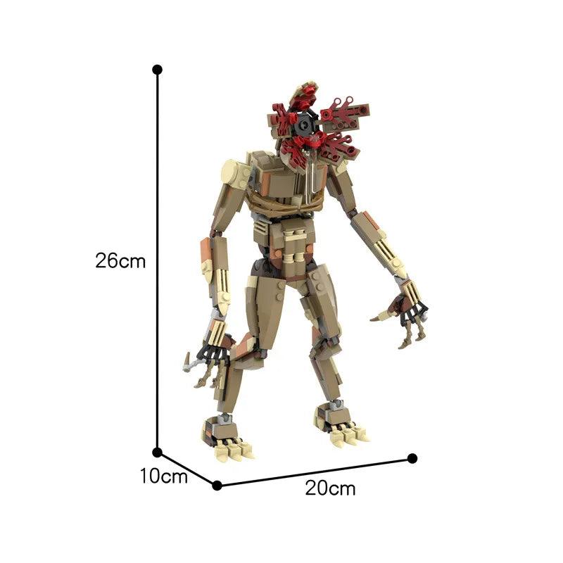 MOC Demogorgon Monster Building Blocks Vecna Clock Eleven Van Bricks Model Desktop Ornament Toys Fans Gifts