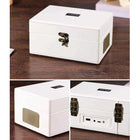 Vintage Leather CD Player Two-way Bluetooth 5.0 Built-in Speaker Portable Rechargeable CD Music Player USB Lossless Player