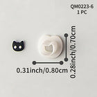 Halloween Ghost Polymer Clay Cutter Mini Decoration Polymer Clay Mold DIY Festival Party Earrings Pendant Ornament Ceramic Tool