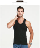 2026 New Men's Summer Lightweight Cotton Tight Vest Sports Casual Family Pajamas Outdoor Tight Top Breathable Quick Drying Vest