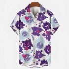 Pokemon Hawaiian Shirt Button Up Polyester