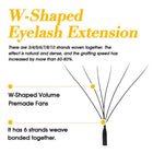 MASSCAKU 3D 6D 8D W Shape Lashes Global Wholesale Eyelash Clusters Easy Fan Volume Wispy Fake Lash Premium Dense Cilia Supplier