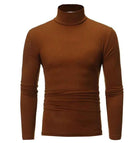 Men's Thermal Underwear in Turtleneck Lapel Autumn Thin Modal Autumn  Winter Male Long-sleeved Base Shirt Single Slim-fit Top
