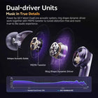 QCY MeloBuds N70 Adaptive ANC Wireless Earbuds Bluetooth 6.0 LDAC Hi-Res Audio 6 Mics Wireless Charging Earphones 50Hrs IPX5